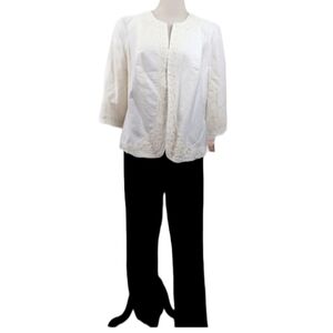 DRESS BARN OPEN FRONT LINEN JACKET  SIZE 14/16W  NWT